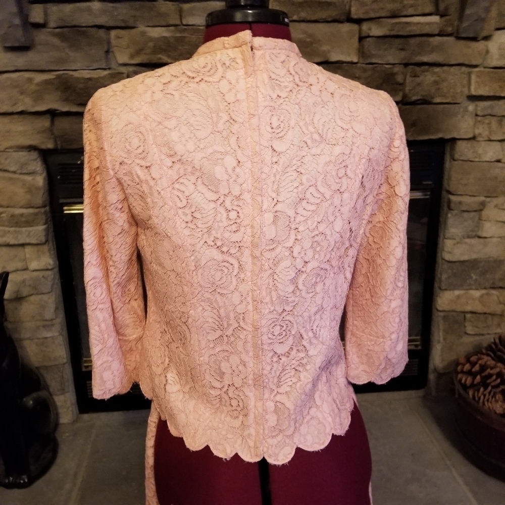 Gorgeous Vintage 60s Lace Dress Set - Picture 3 of 5